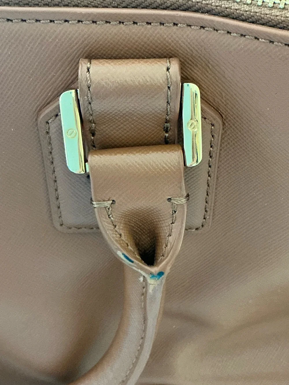 Tory Burch Robinson Double Zip Tote Tan Leather Satchel Crossbody Bag - Picture 6 of 14